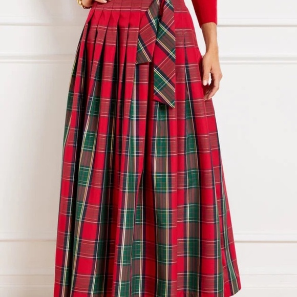 TALBOTS TAFFETA RED SKIRT PETITE 4 - Picture 2 of 2